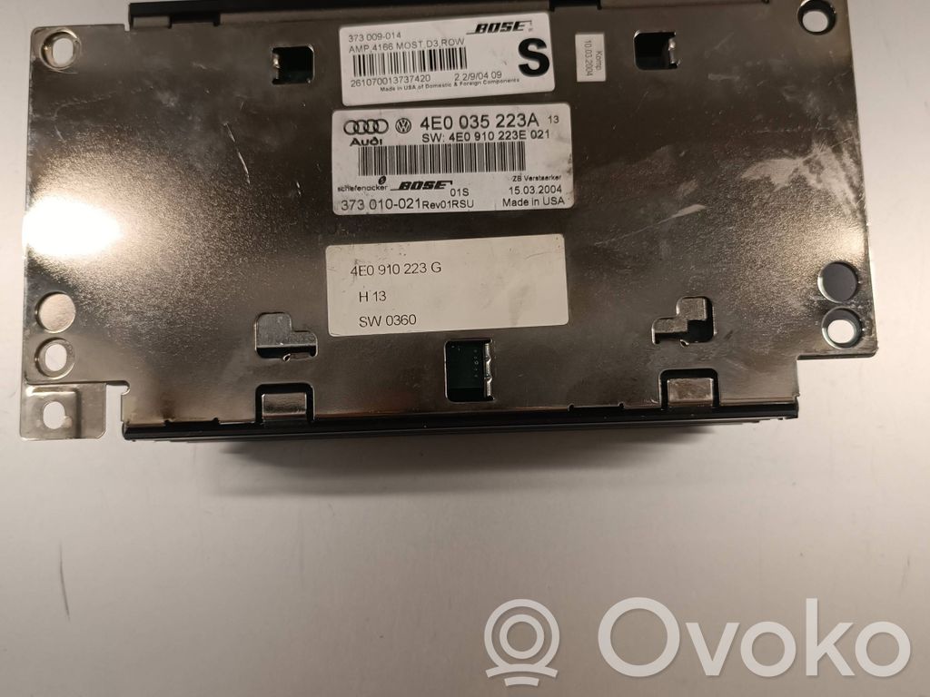 Audi A8 S8 D3 4E Garso stiprintuvas 