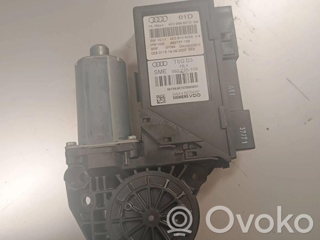 Audi A8 S8 D3 4E Takaoven ikkunan nostomoottori 