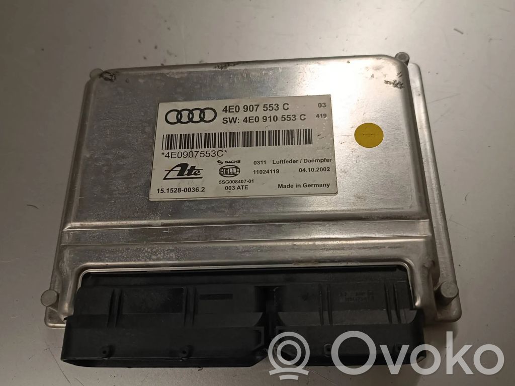 Audi A8 S8 D3 4E Ilmajousituksen ohjainlaite/moduuli, takana 