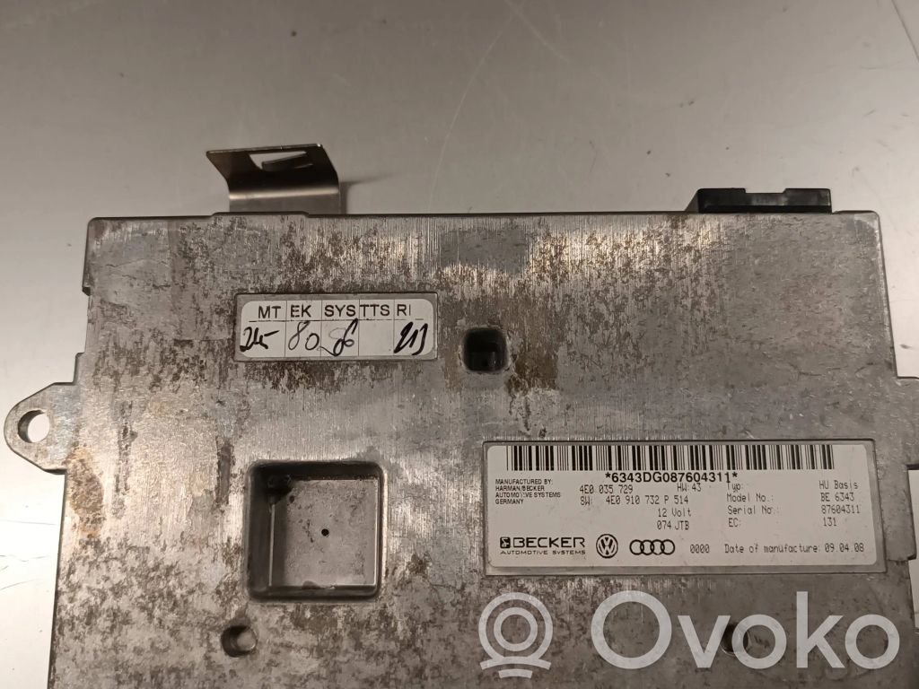 Audi A8 S8 D3 4E MMI control unit 