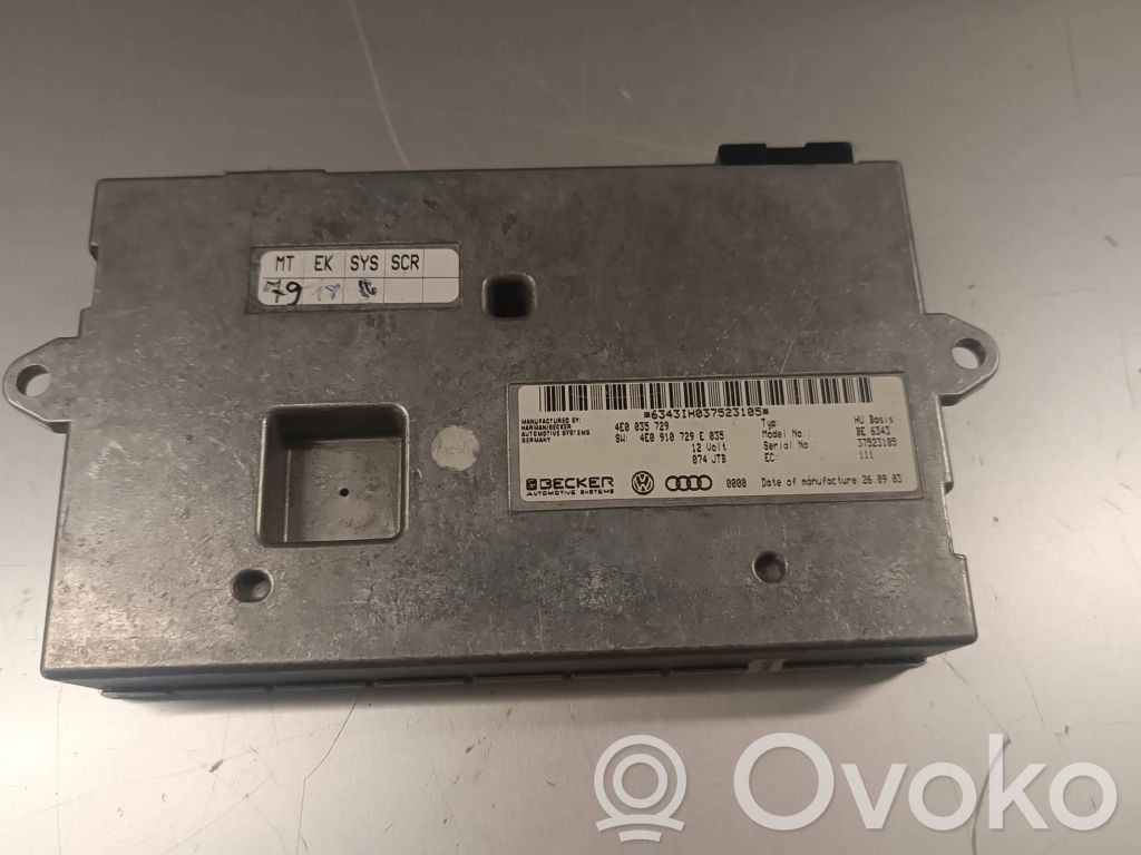 MMI vadības bloks   4E0035729,4E0910729E