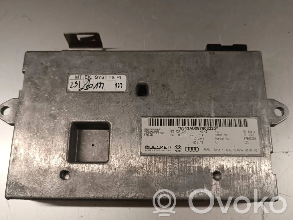Audi A8 S8 D3 4E MMI control unit 