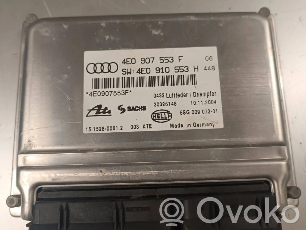 Módulo de control de la suspensión neumática (trasera)   4E0907553F,30326148,4E0910553H