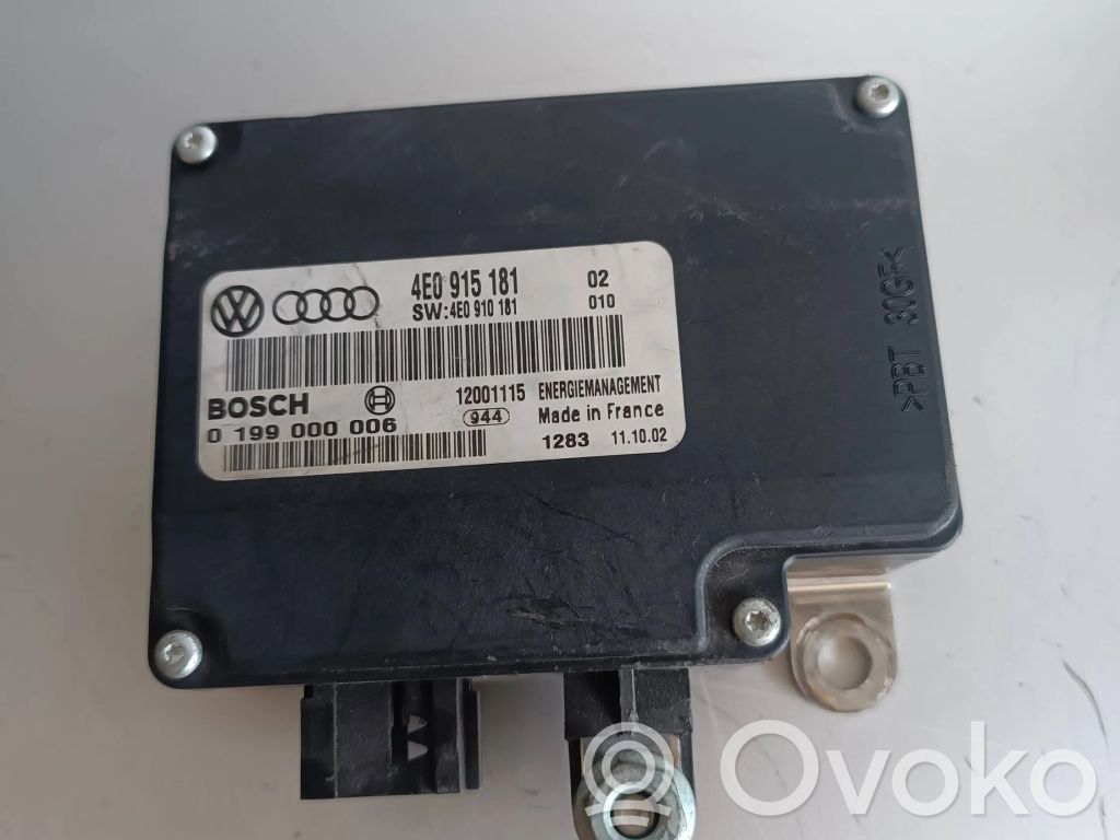 Audi A8 S8 D3 4E Battery control module 