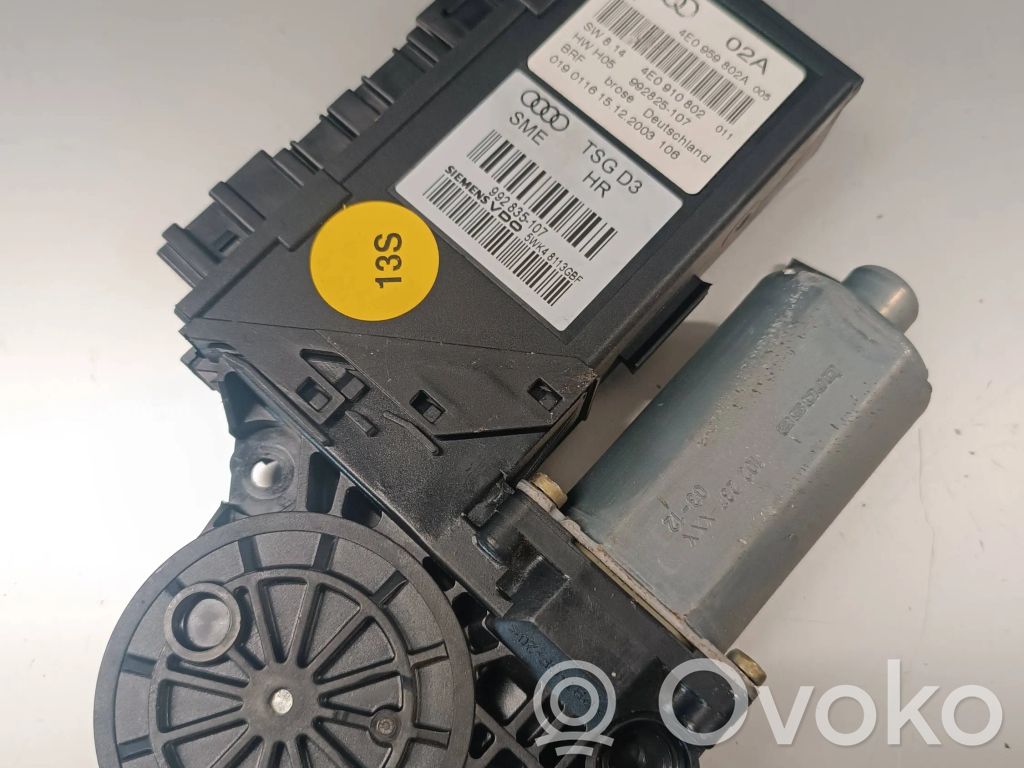 Audi A8 S8 D3 4E Aizmugurē loga pacēlāja motoriņš 