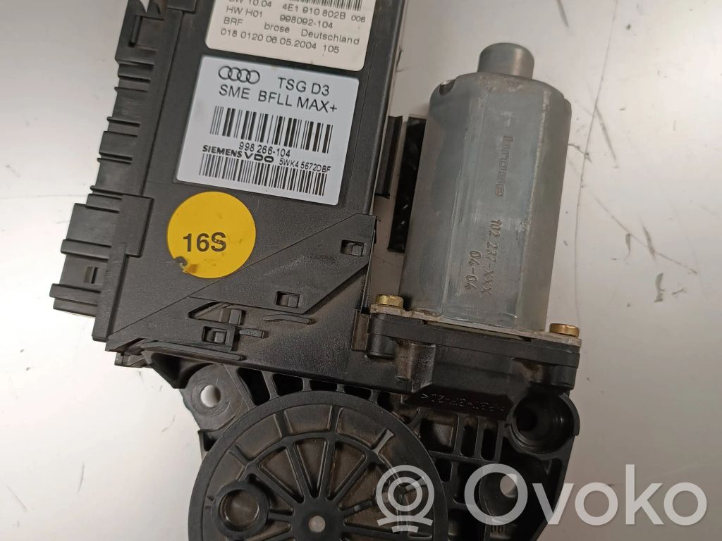Audi A8 S8 D3 4E Rear door window regulator motor 