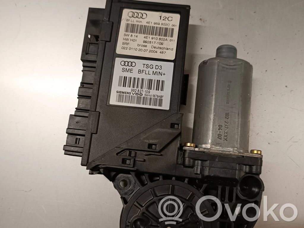 Audi A8 S8 D3 4E Asa reguladora de la puerta trasera 