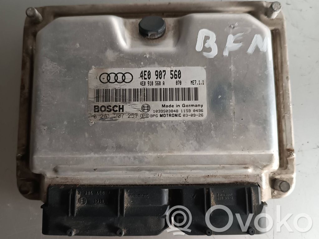 Audi A8 S8 D3 4E Engine control unit/module 