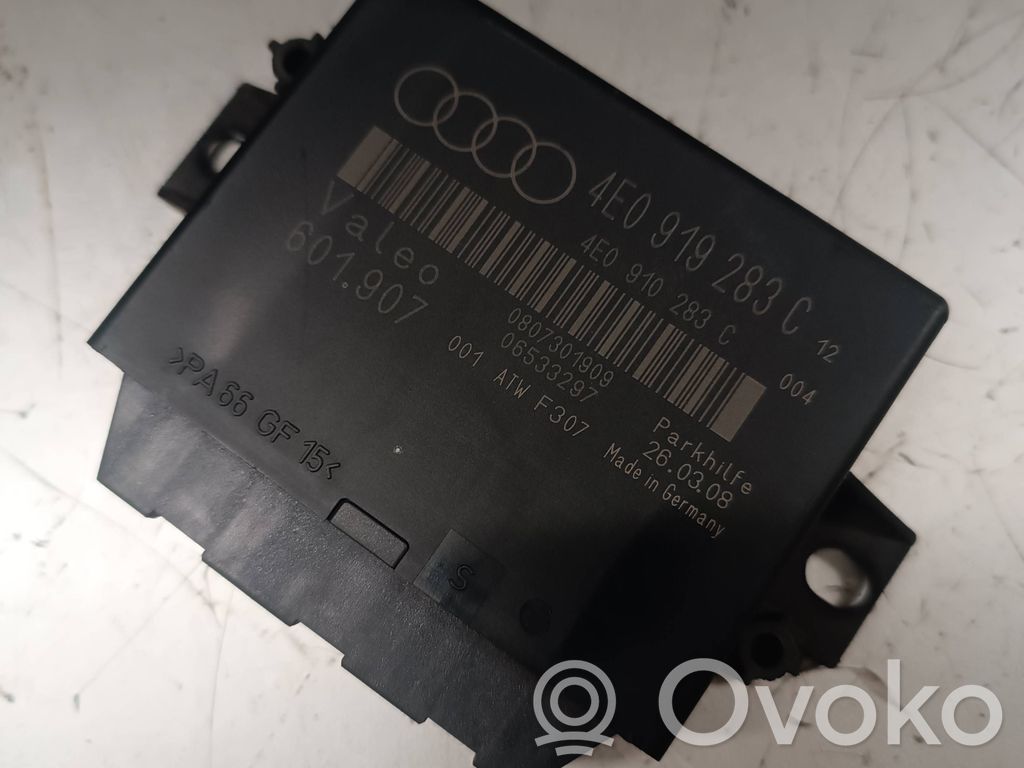 Audi A8 S8 D3 4E Unitate/modul de comandă parcare PDC 