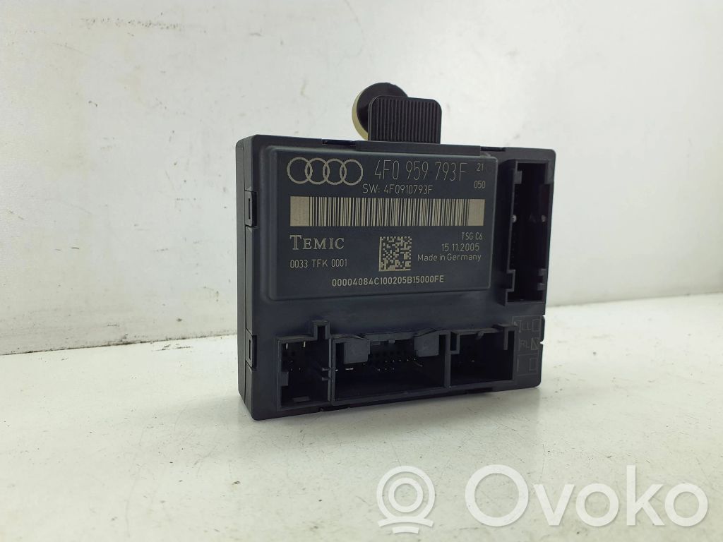 Audi A6 S6 C6 4F Door control unit/module 