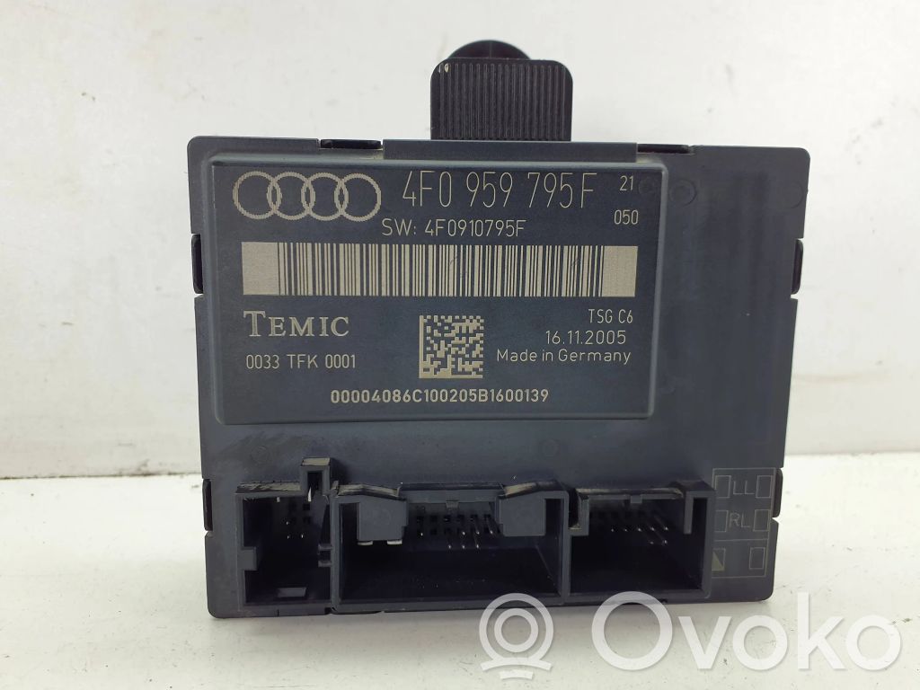 Audi A6 S6 C6 4F Door control unit/module 