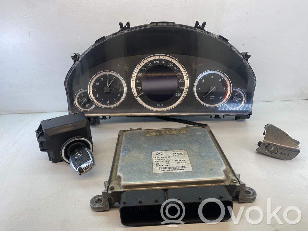 Mercedes-Benz E W212 Kit cu ECU motor și set închidere uși 