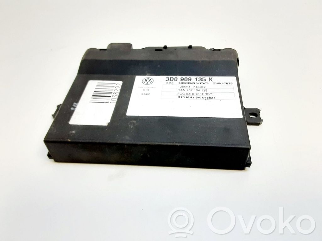 Volkswagen Touareg I Keyless (KESSY) go control unit/module 