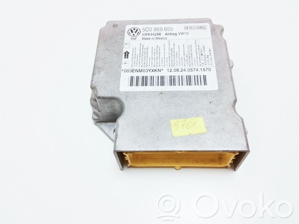 Volkswagen PASSAT B7 USA Airbag control unit/module 