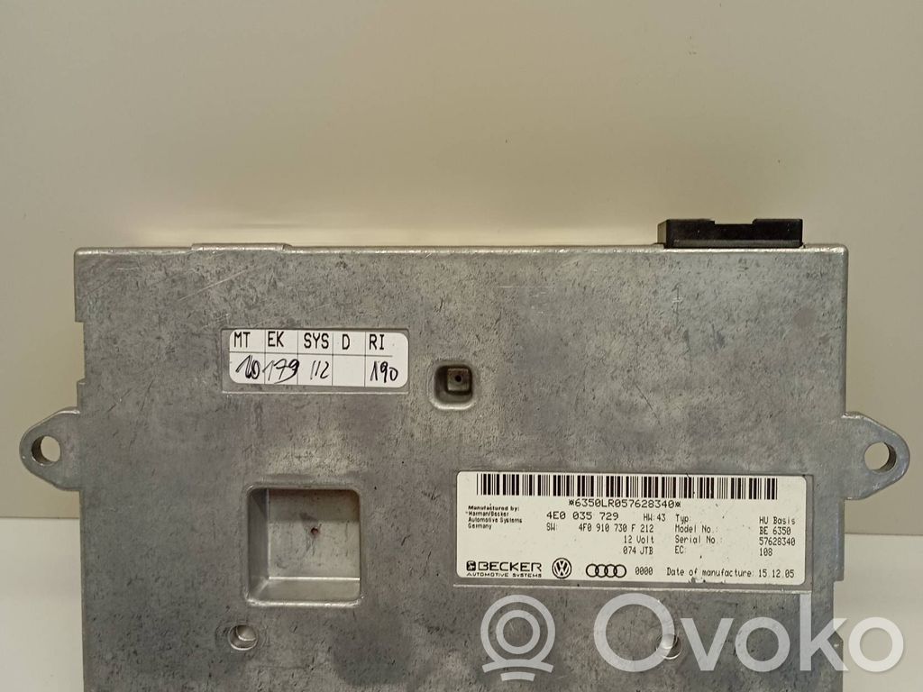 Multimedian ohjauslaite   4E0035729,4F0910730F