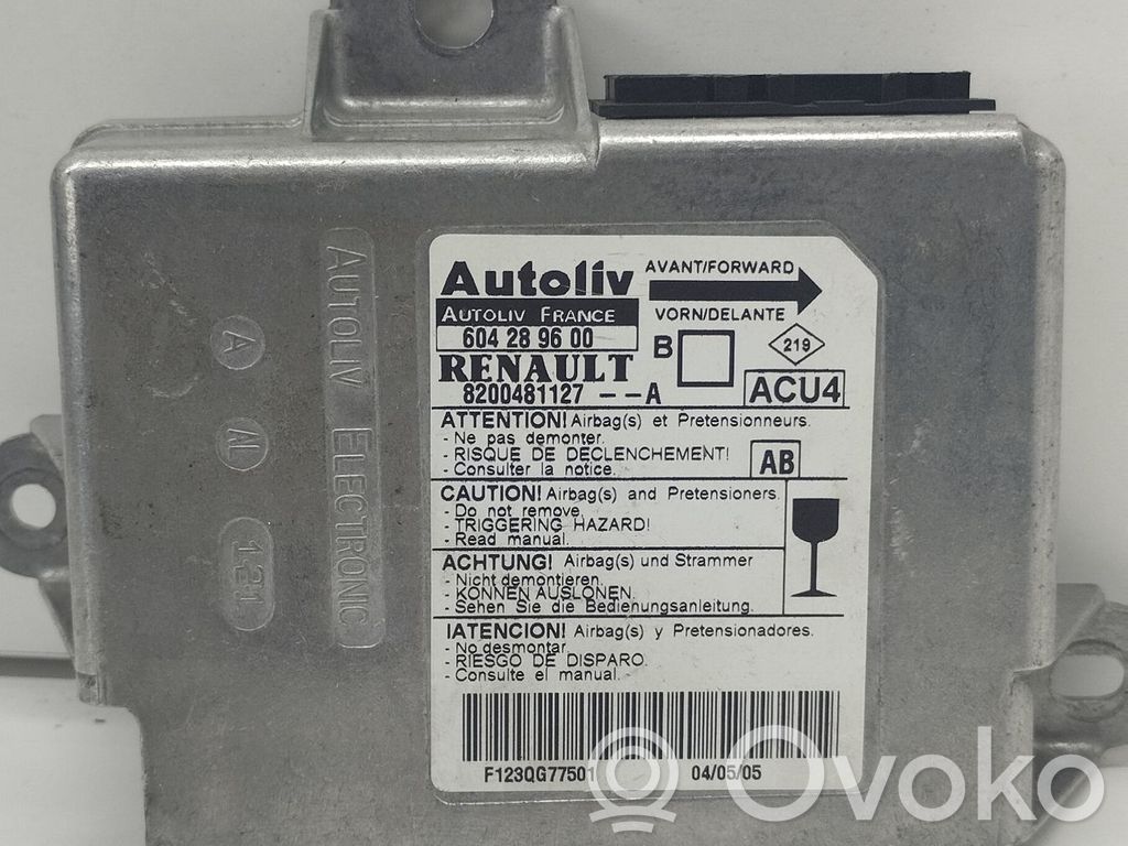 Renault Megane II Airbag control unit/module 