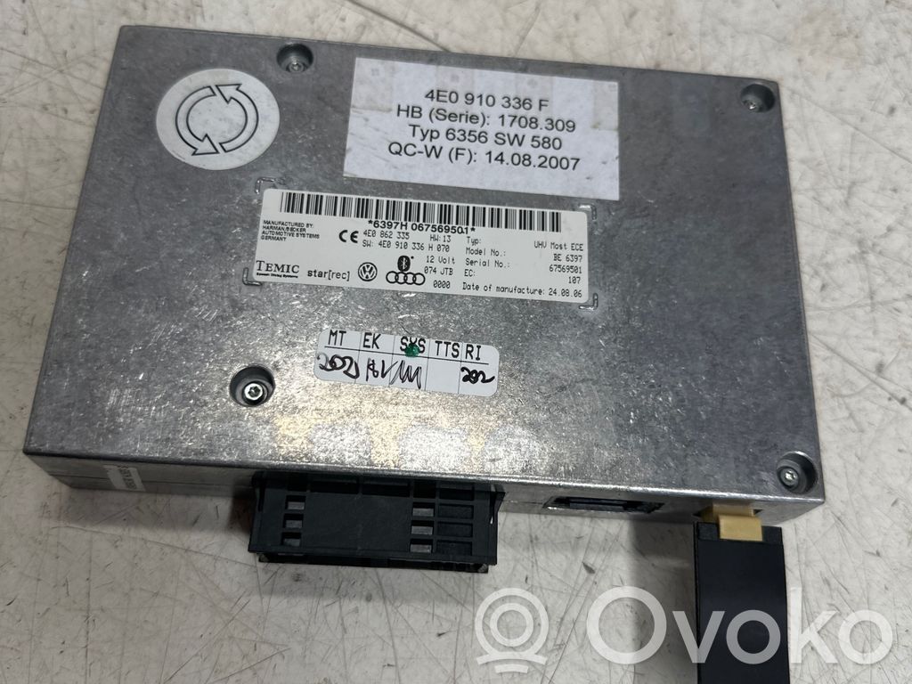 Bluetooth control unit module   4E0910336F