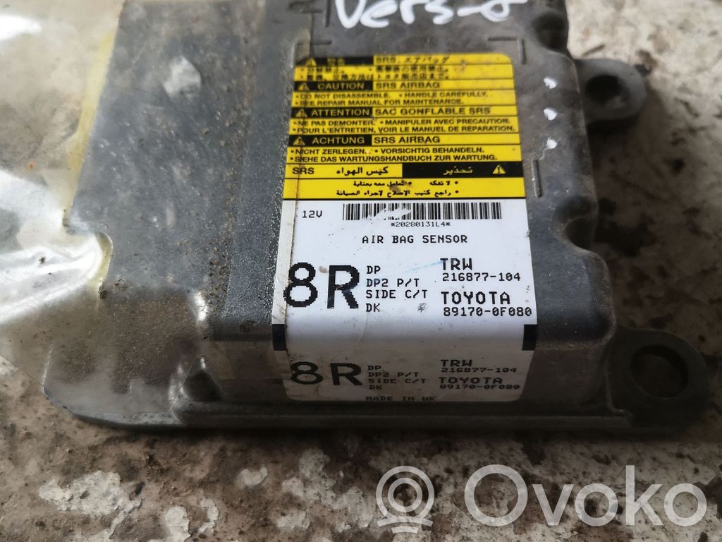 Toyota Corolla Verso AR10 Airbag control unit/module 