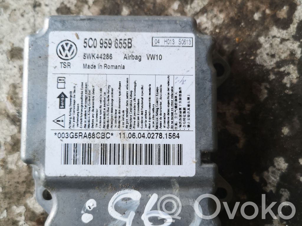 Volkswagen Golf VI Airbag control unit/module 