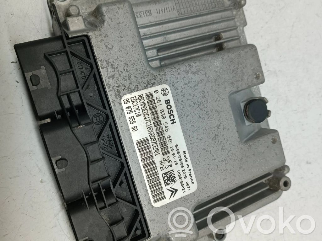 Engine control unit/module   9807885980,9666729580,0281030546,EDC17C10