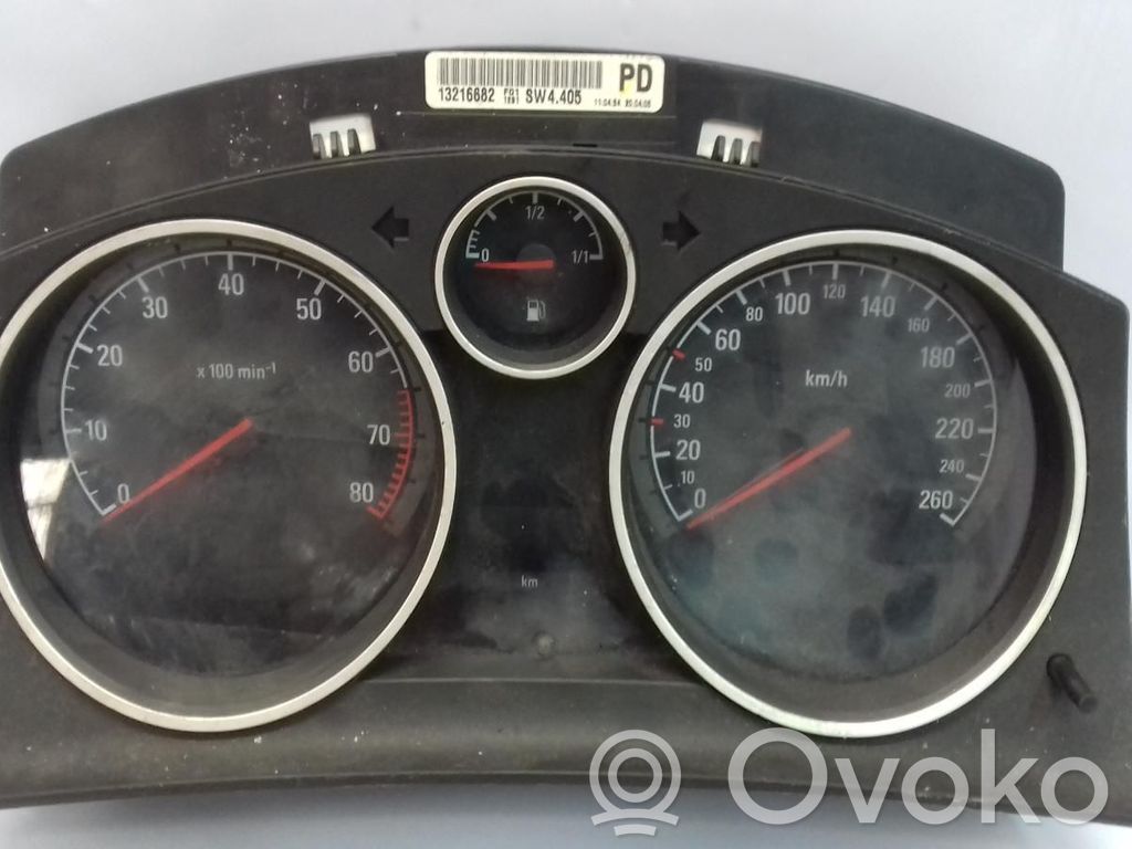 Opel Astra H Tachimetro (quadro strumenti) 