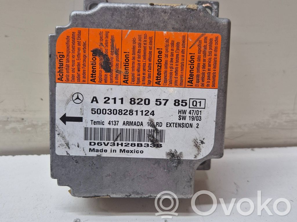 Mercedes-Benz E W211 Airbag control unit/module 