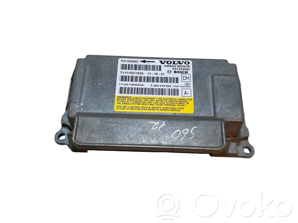 Volvo V60 Airbag control unit/module 