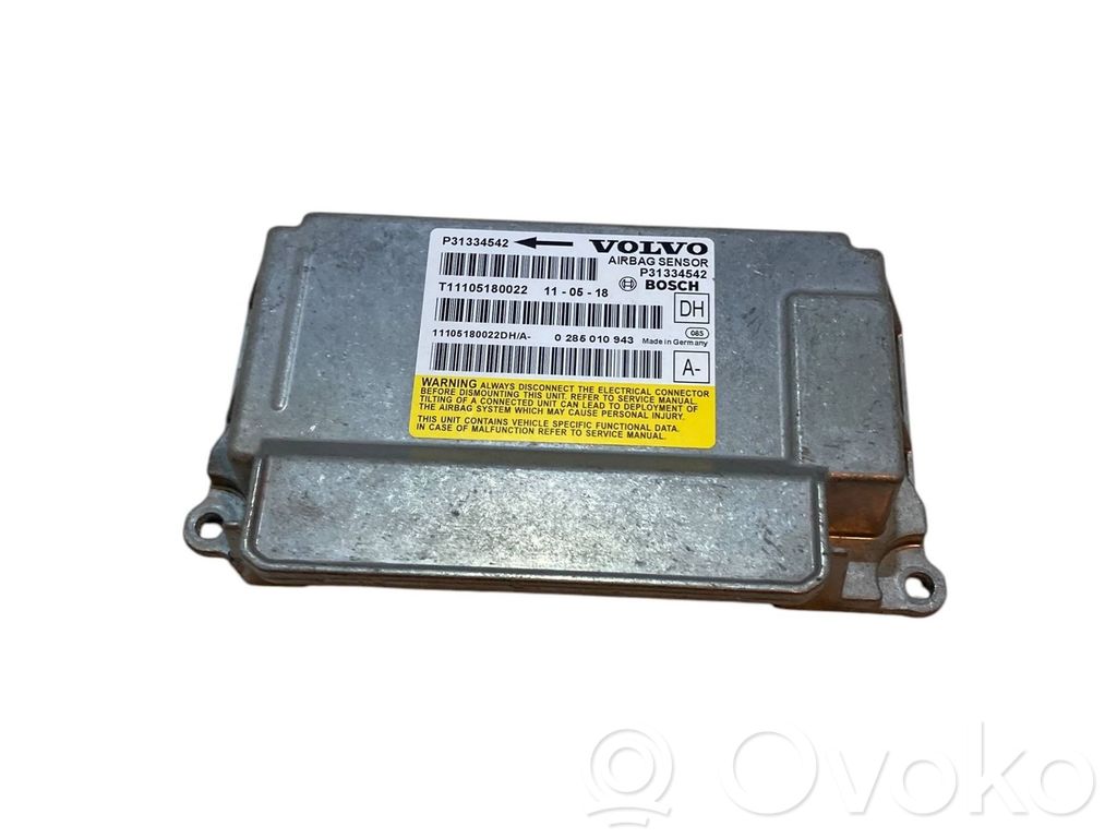 Volvo V60 Airbag control unit/module 