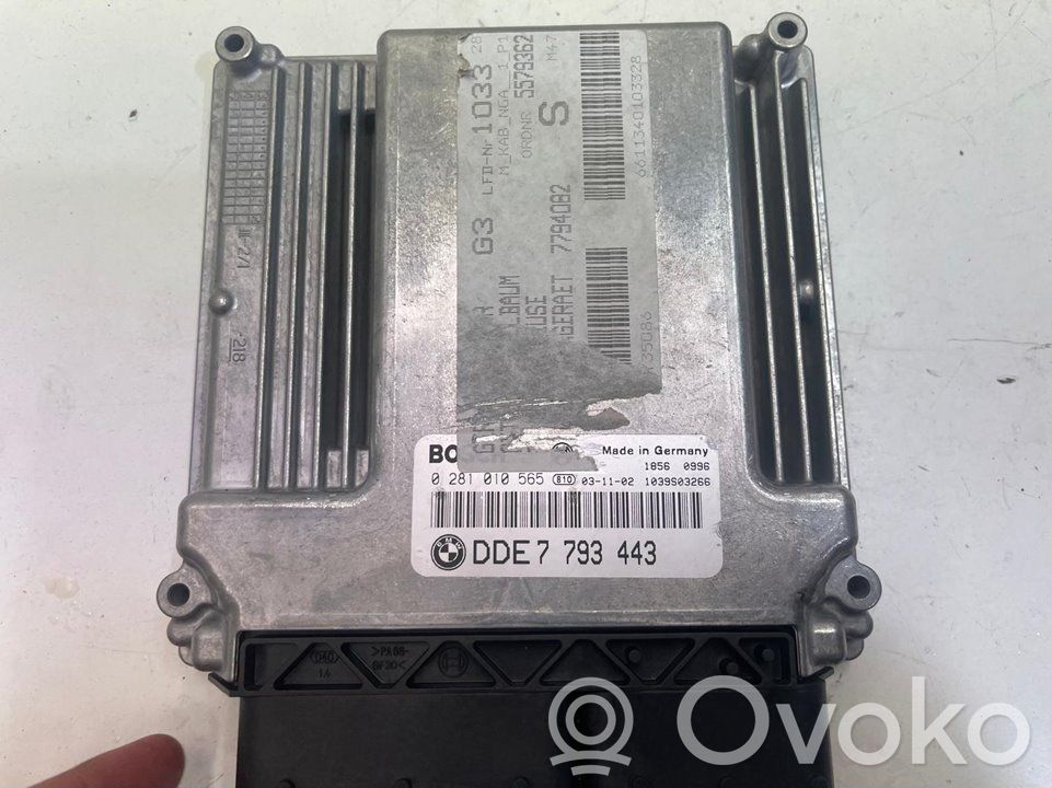 Unidad de control/módulo del motor   DDE7793443,521567