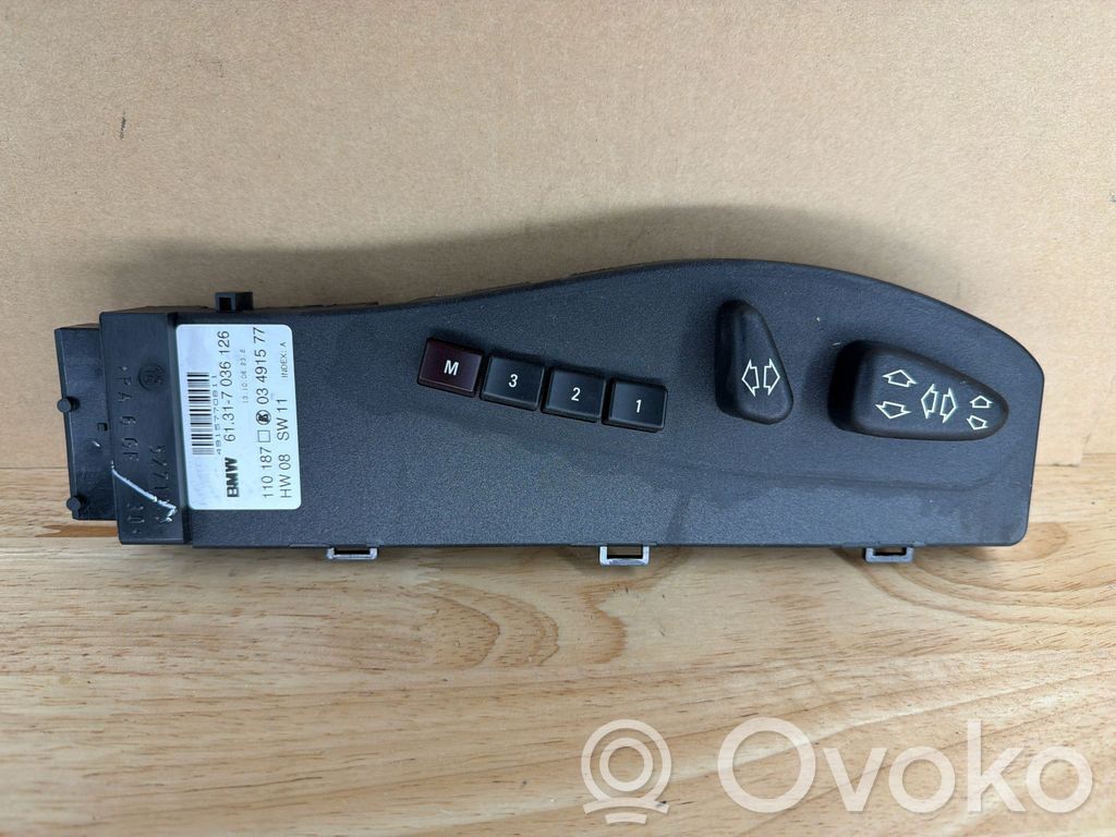 BMW Z4 E85 E86 Seat control switch 