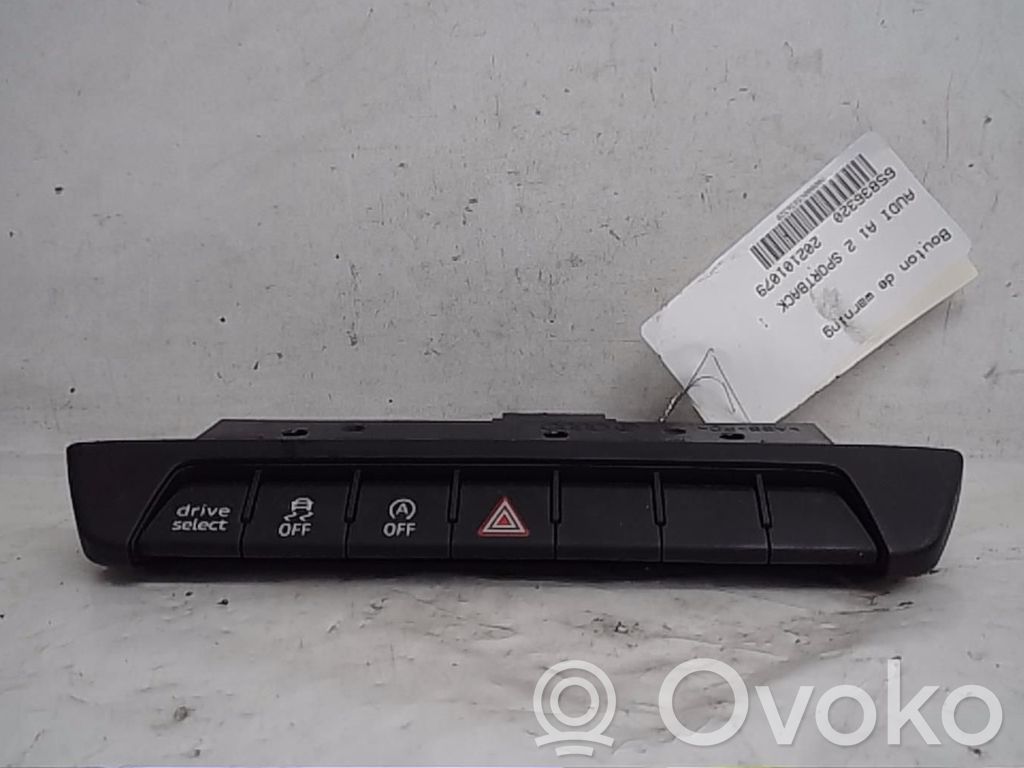 Audi A1 Botón interruptor de luz de peligro 
