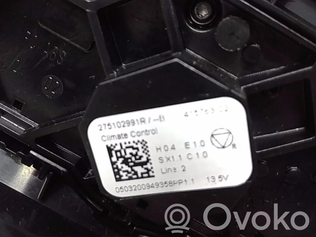 Renault Zoe Climate control unit 
