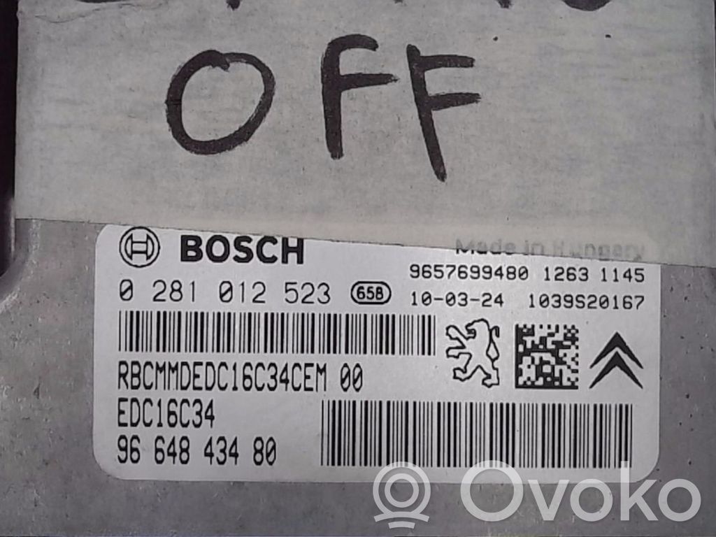 Citroen C3 Engine control unit/module 