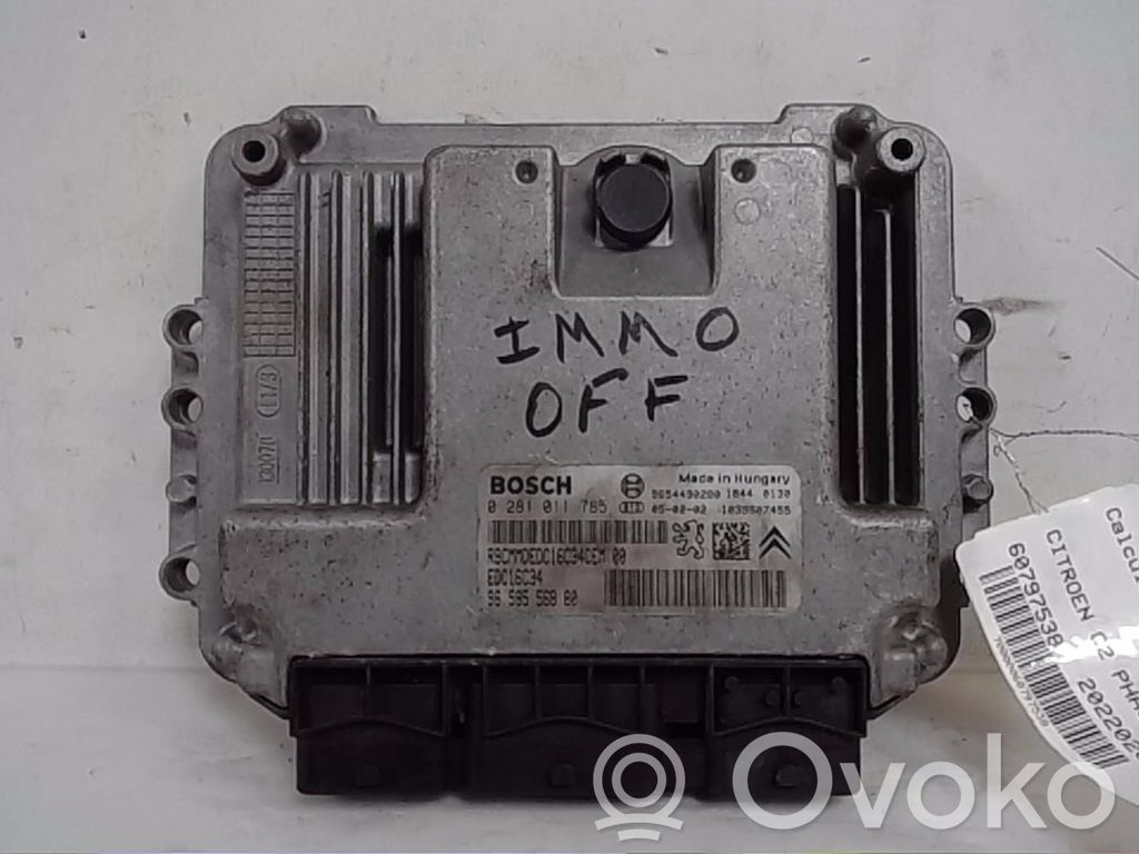 Citroen C2 Unidad de control/módulo del motor 