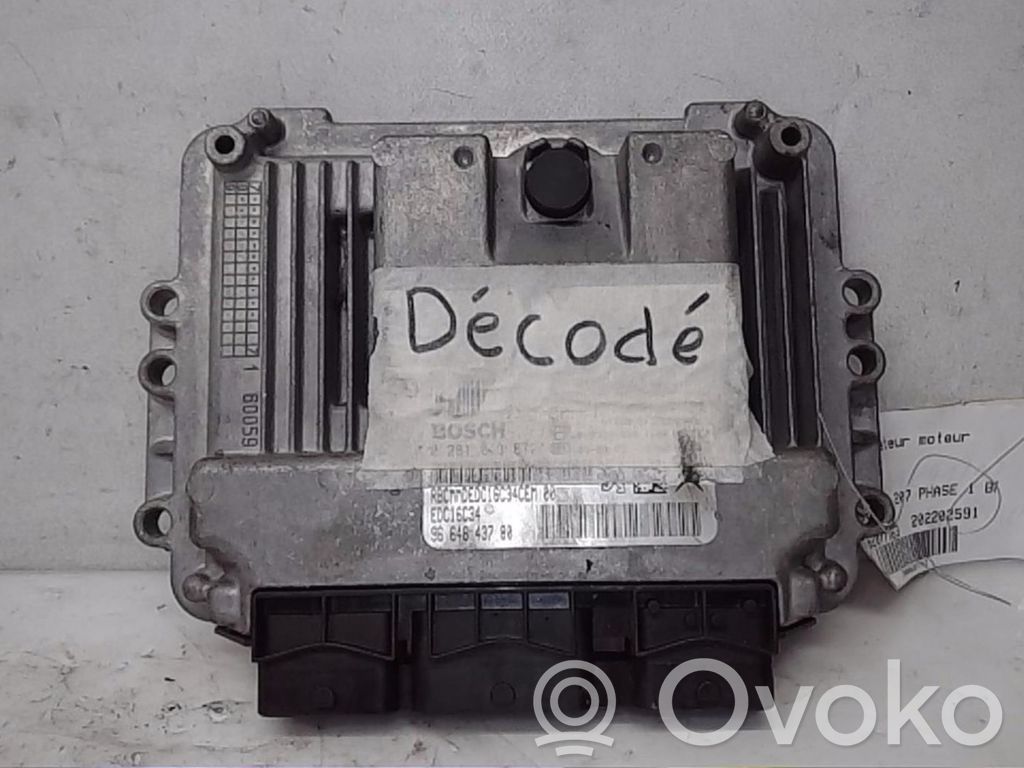 Peugeot 207 Engine control unit/module 