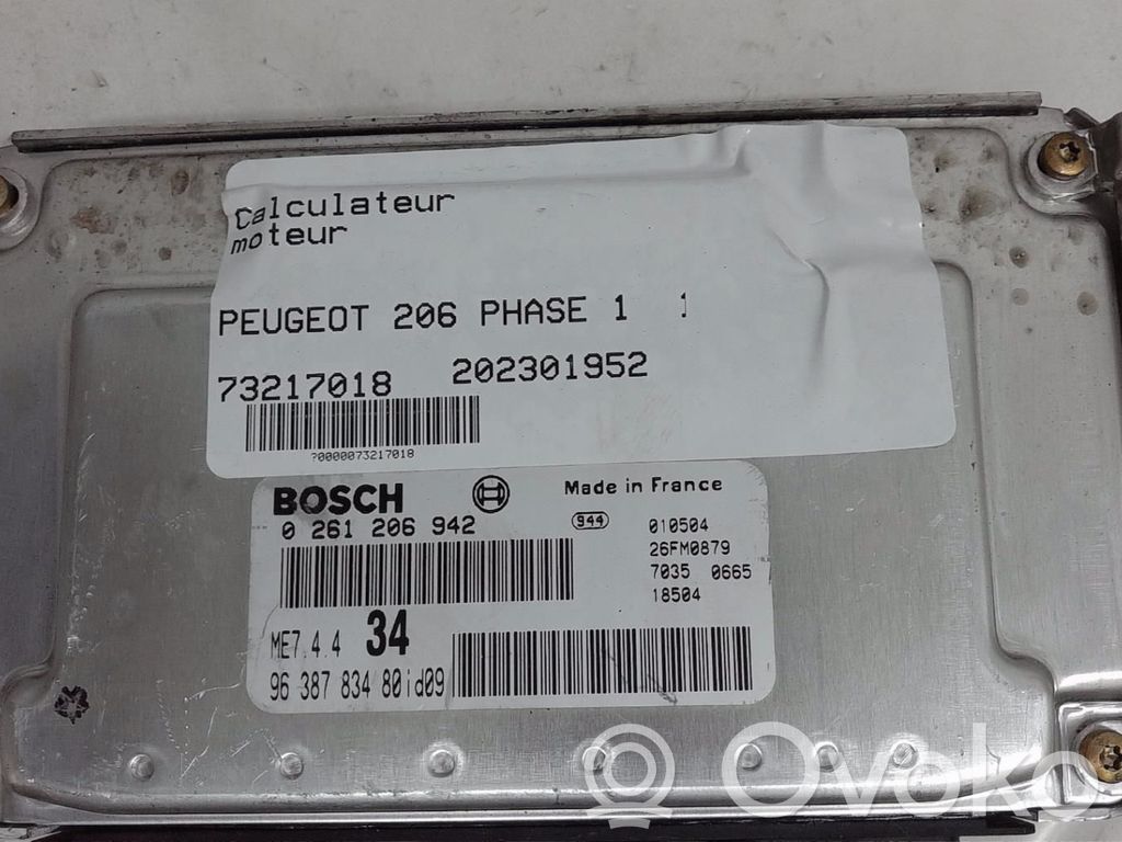 Peugeot 206 Engine control unit/module 