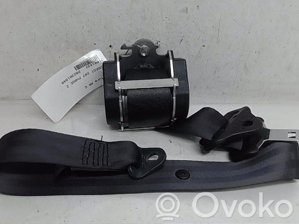 Peugeot 207 Cinturón trasero 