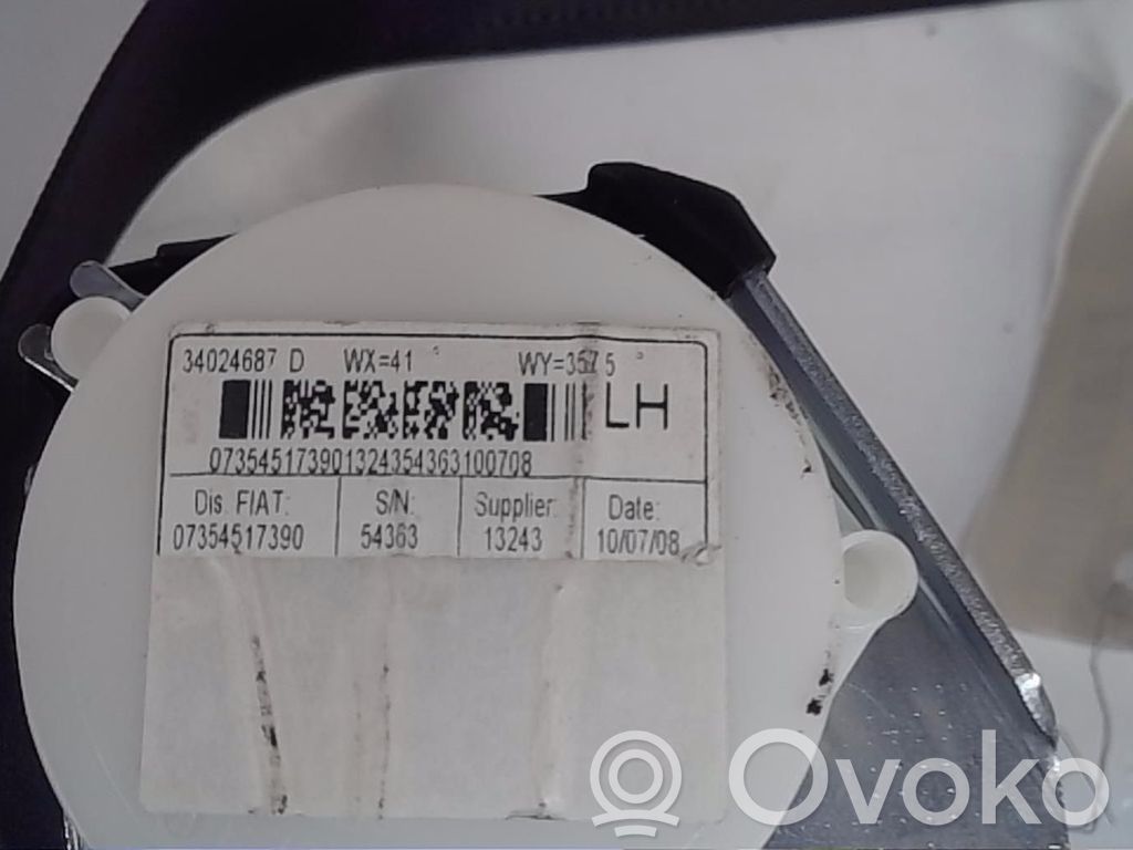 Fiat 500 Cinturón trasero 