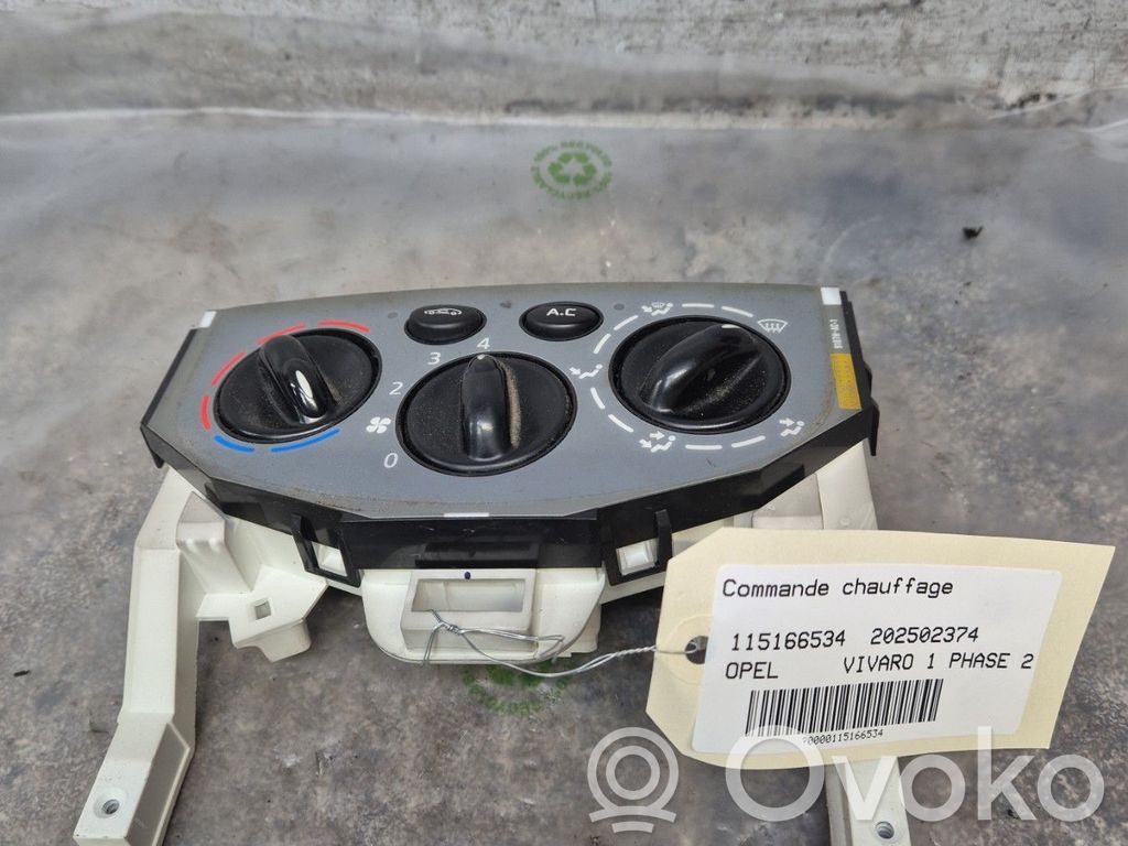 Opel Vivaro Unitate control climatizare 