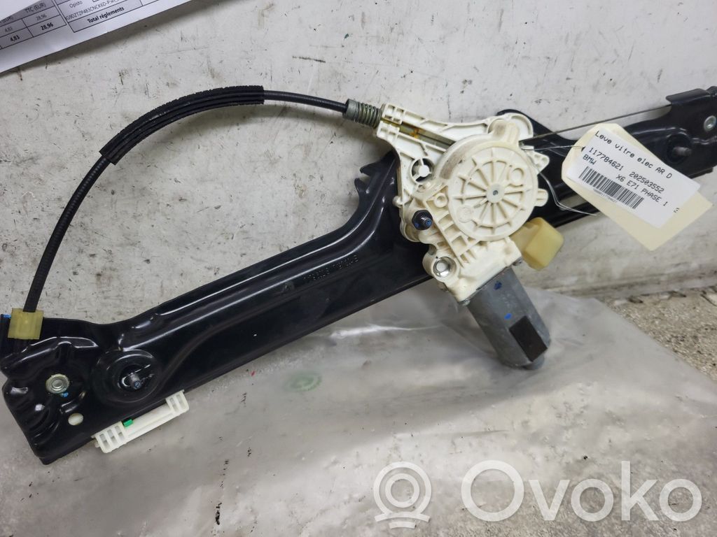 BMW X6 E71 Alzacristalli della portiera posteriore con motorino