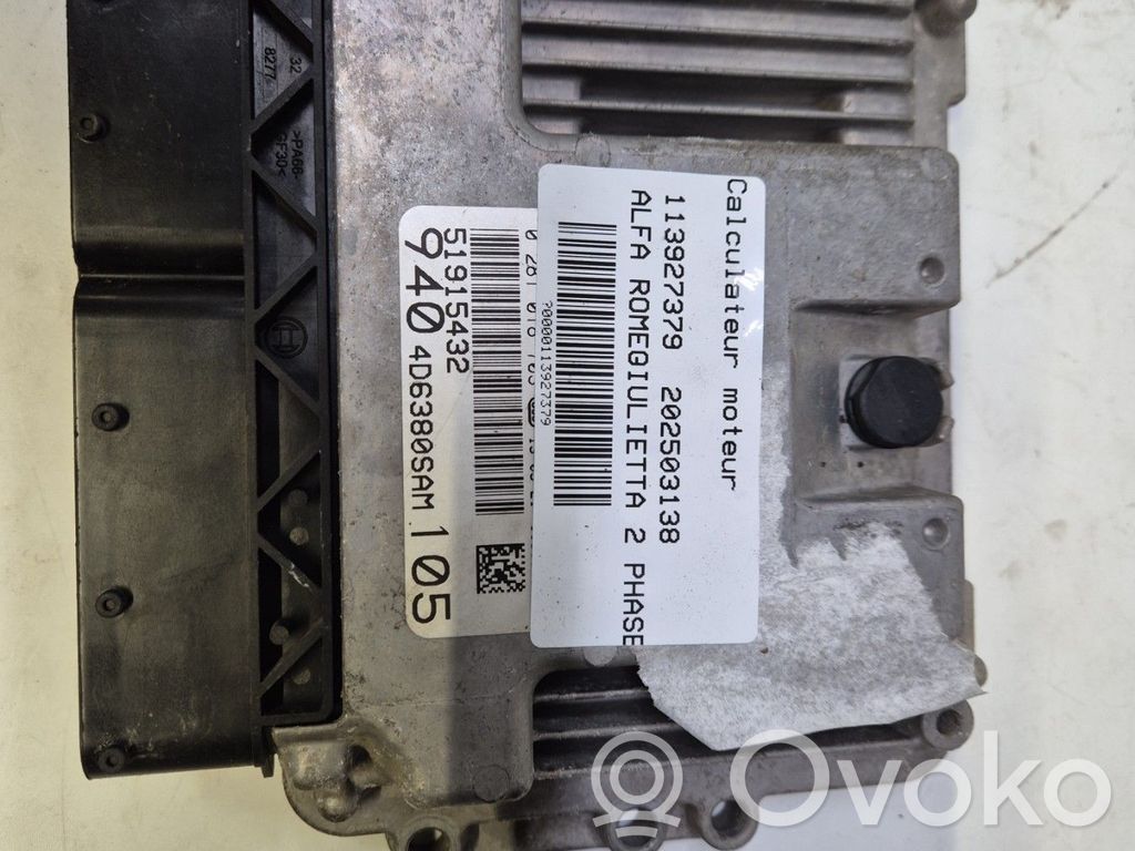 Alfa Romeo Giulietta Engine control unit/module 