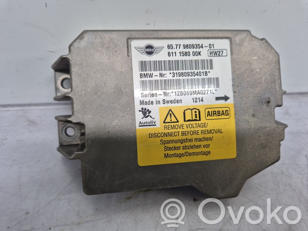 Mini Cooper Countryman R60 Centralina/modulo airbag 