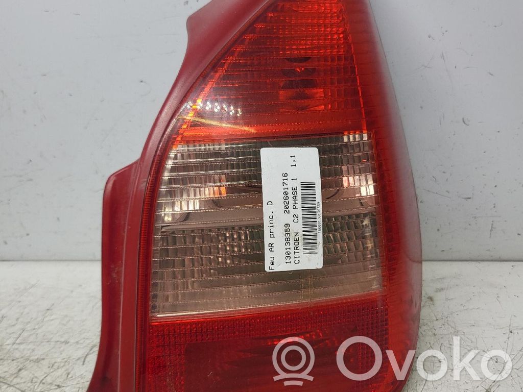 Citroen C2 Luci posteriori