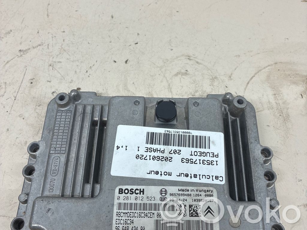 Peugeot 207 Unidad de control/módulo del motor 