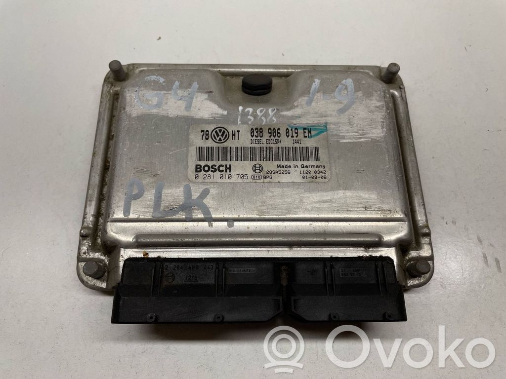 Engine control unit/module   0281010705,038906019EN