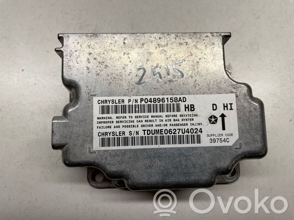 Airbag control unit/module   04896158AD,P04896158AD