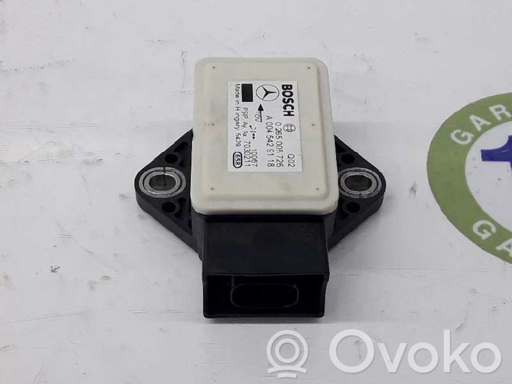 Mercedes-Benz B W245 Sensor ESP de aceleración de frecuencia del intermitente 