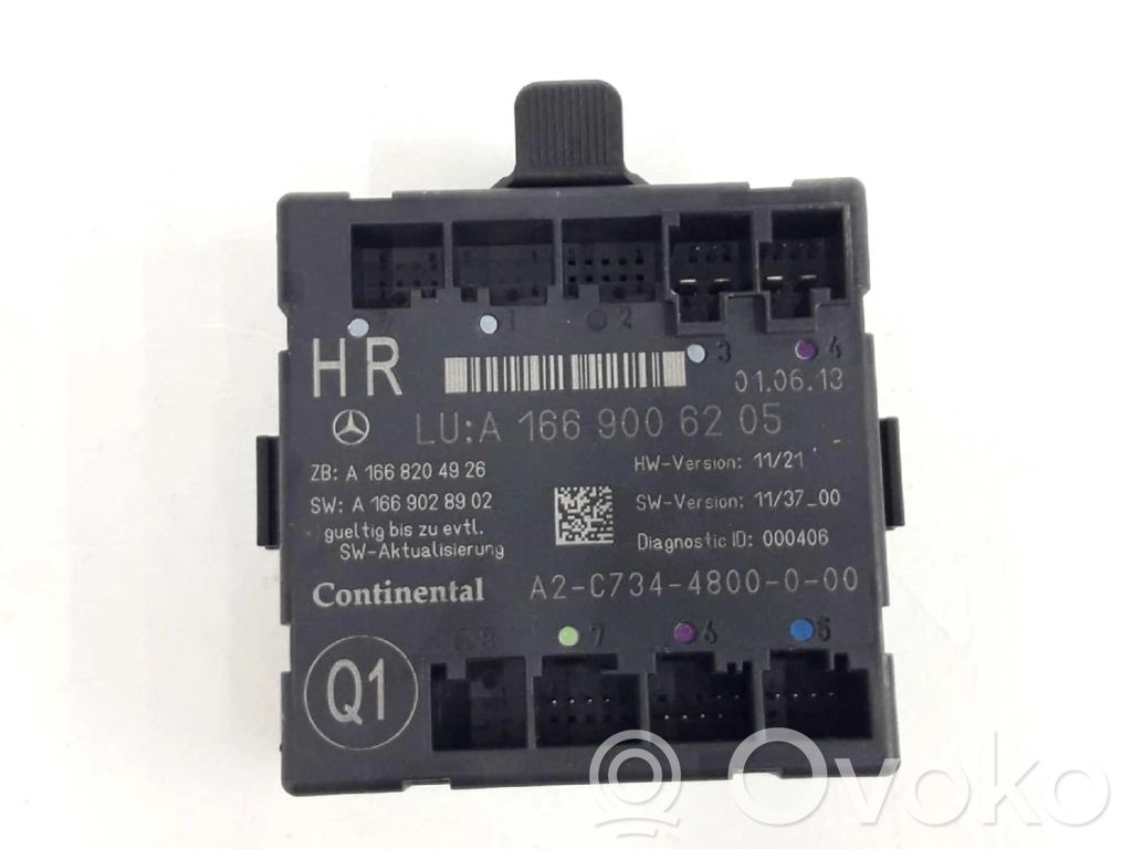 Mercedes-Benz ML AMG W166 Unitate/modul de comandă închidere centralizată 