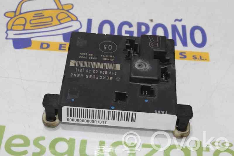 Mercedes-Benz CLS C219 Centralina/modulo chiusura centralizzata portiere 