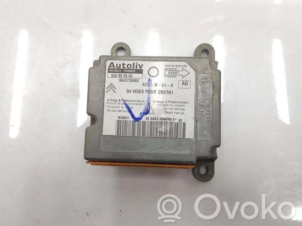 Citroen Saxo Airbag control unit/module 
